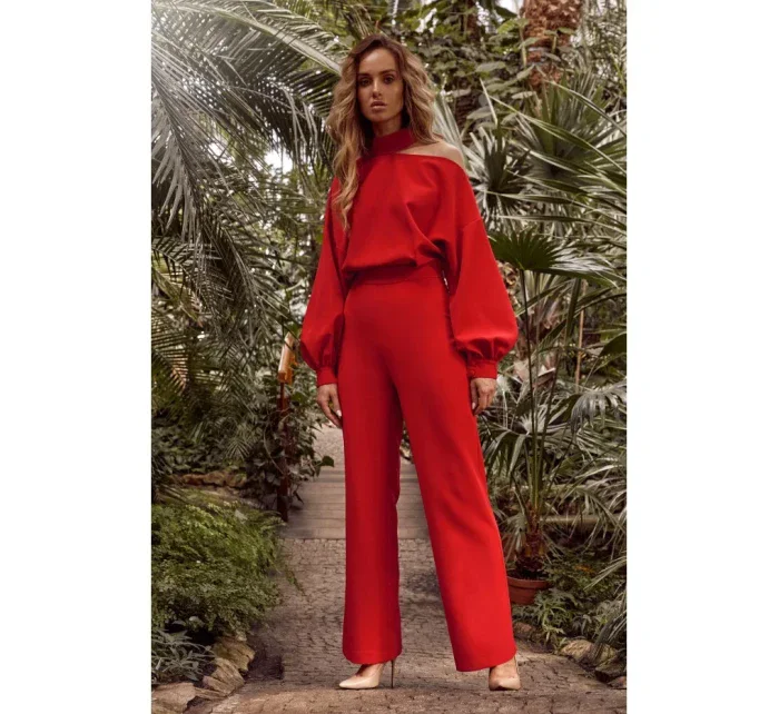 Kombinéza s rukávy červená model 18002814 - Moe