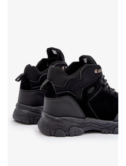 Zateplené Pánské Trekingové Boty Šněrovací Černé Zerista Zateplené Pánské Trekingové Boty Šněrovací Černé Zerista