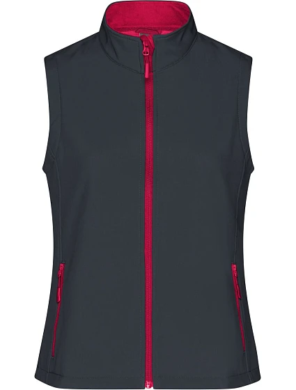 Daiber JN 1127 Dámská 2-vrstvá promo softshellová vesta 02.1127 iron grey/red Daiber JN 1127 Dámská 2-vrstvá promo softshellová vesta 02.1127 iron grey/red