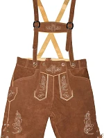 Leather Trousers short/men Pánské kožené kalhoty, krátké 60.3101 light brown