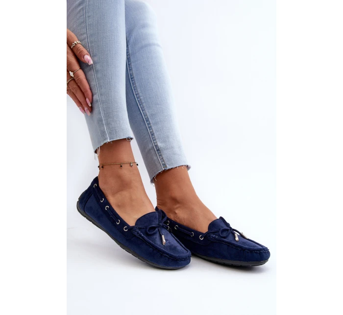 Dámské modré semišové mokasíny Si Passione Dámské modré semišové mokasíny Si Passione