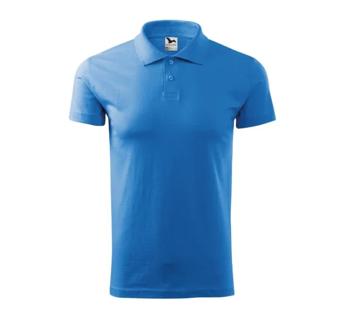 Single J. polokošile pánská azurově modrá