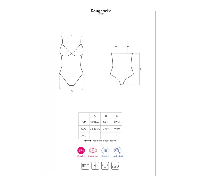 Kořeněné body Rougebelle teddy - Obsessive