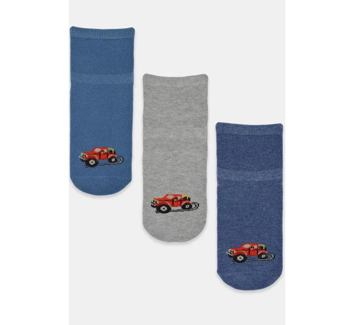 SKARPETY BAWEŁNIANE Z SILIKONEM CHŁOPIĘCE model 21334294 - Noviti