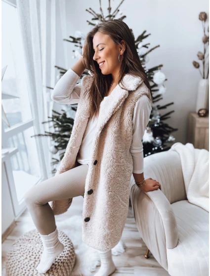 Dámská béžová vesta BALLA FashionStreet TY3200