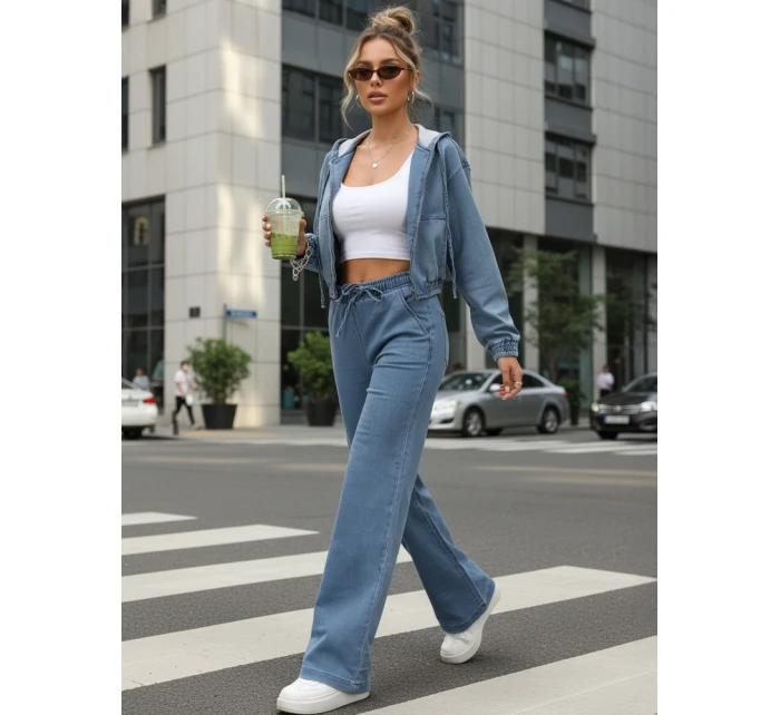 Dámský džínsový bomber modrý FashionStreet TY5603