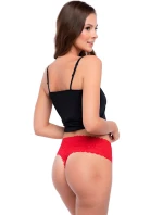Dámská tanga Bellie red maxi - JULIMEX