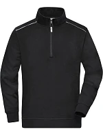 Daiber JN 895 Pracovní mikina s 1/4 zipem - Solid 02.0895 black
