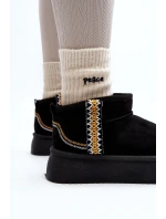 Sněhule Na Platformě S Vzorem Černé model 21645925 - Boto Sněhule Na Platformě S Vzorem Černé model 21645925 - Boto