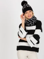 Dámská čepice AT CZ CM 319 černá a bílá