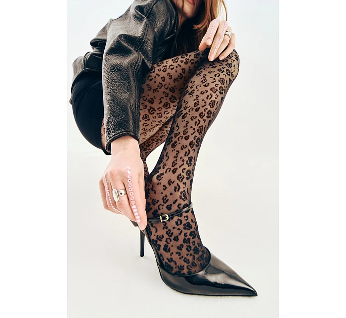 Tenké punčocháče - vzor LEONIA-5 Tenké punčocháče - vzor LEONIA-5