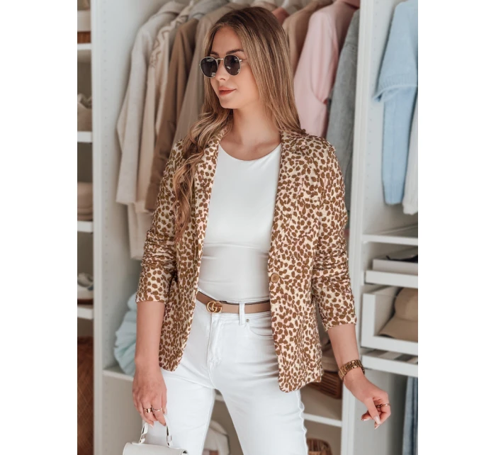 Dámská bunda do pasu MARABELL béžová FashionStreet PY0127