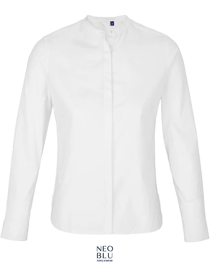 NEOBLU Bart Women Popelínová halenka s dlouhým rukávem 24.3787 optic white NEOBLU Bart Women Popelínová halenka s dlouhým rukávem 24.3787 optic white