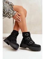 Zateplené boty se zdobením černé model 21670727 - Boto Zateplené boty se zdobením černé model 21670727 - Boto