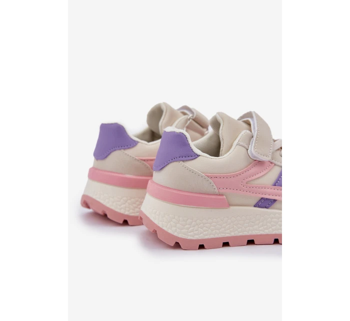 Dětské Tenisky Na Suchý Zip Růžové model 21671421 - Boto