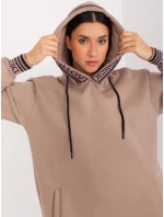Tunika RV TU model 19077453 ciemny bezowy - FPrice Tunika RV TU model 19077453 ciemny bezowy - FPrice