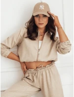 Dámská bunda bomber MADDIE camel FashionStreet RY2319