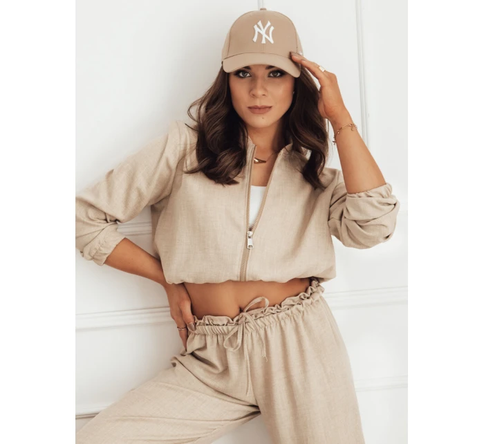 Dámská bunda bomber MADDIE camel FashionStreet RY2319