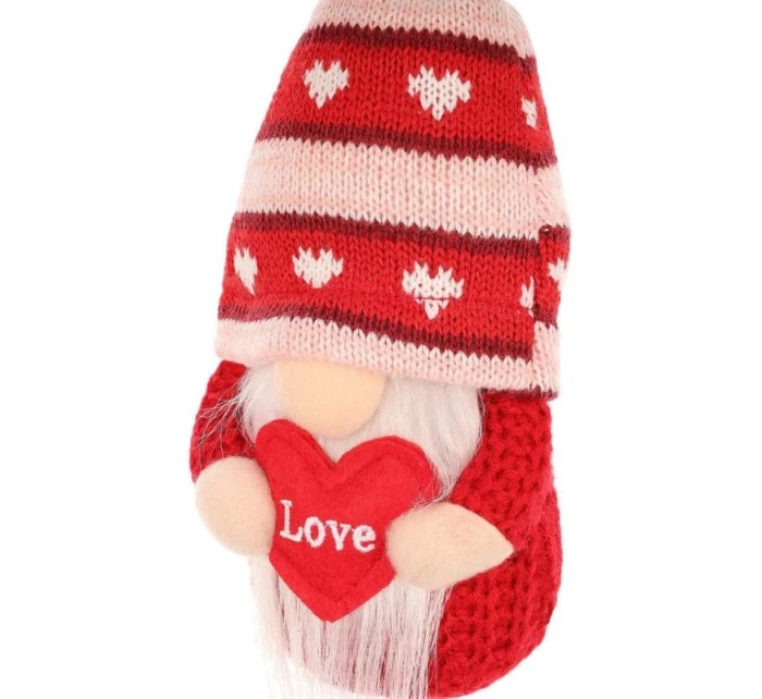 TRPASLÍK SE SRDCEM LÁSKA 19CM VALENTÝNSKÁ DEKORACE