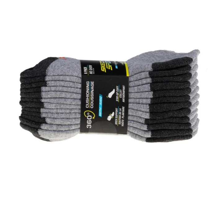 Skechers 6ks ponožek No Show S108264-GRY Skechers 6ks ponožek No Show S108264-GRY