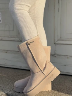 Vysoké Sněhule Na Platformě Big Star model 21679168 Světle Béžové - Big Star Shoes