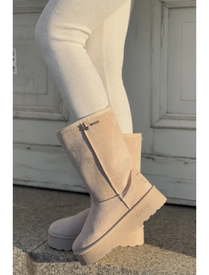 Vysoké Sněhule Na Platformě Big Star model 21679168 Světle Béžové - Big Star Shoes
