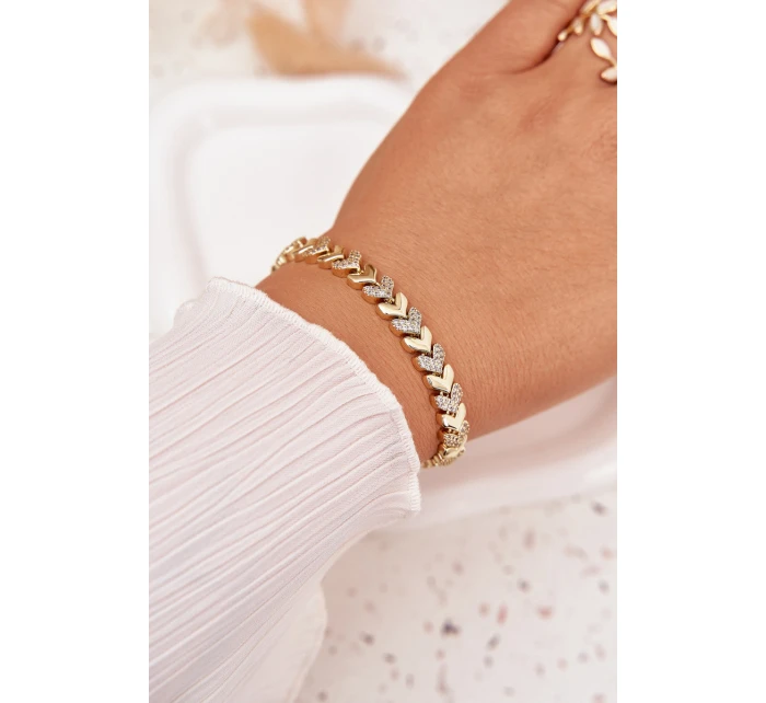 Dámský náramek model 21776911 se zirkony zlatý - Boto Dámský náramek model 21776911 se zirkony zlatý - Boto