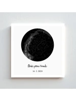 Personalizovaný plakát v rámu - čtverec 20x20 - hvězdná mapa