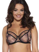 Dámská podprsenka Wild black 2030 Černá s hnědou vzor - Ava