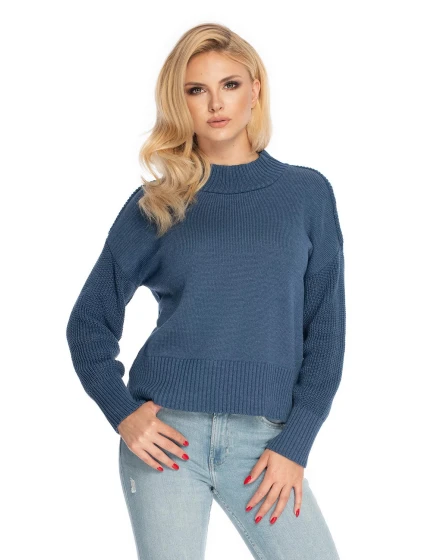 Dámský svetr model 20776228 Jeans modrá - PeeKaBoo