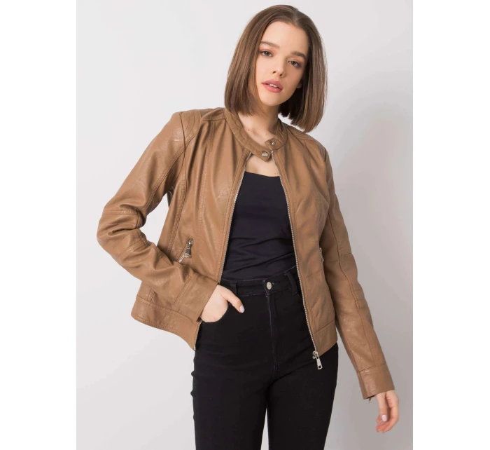 Dámská krátká bunda NM DE KR HX 2838.95P Hnědá velbloud - FPrice