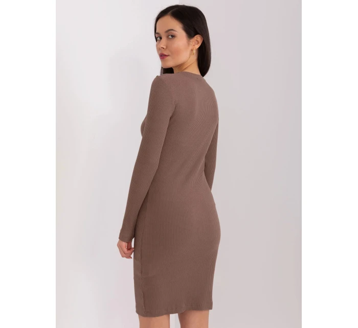 Dámské šaty RV SK model 21780741 Hnědá - FPrice