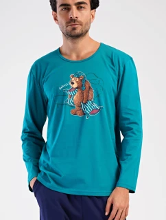 Pánské pyžamo dlouhé Méďa model 21773758 - Vienetta MAN