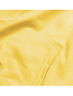 Tenká žlutá dámská mikina s kapucí (WB11001-28)