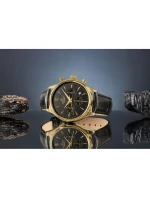 Pánské hodinky Giewont Chronograph Sapphire Black and Gold GW6310-A4