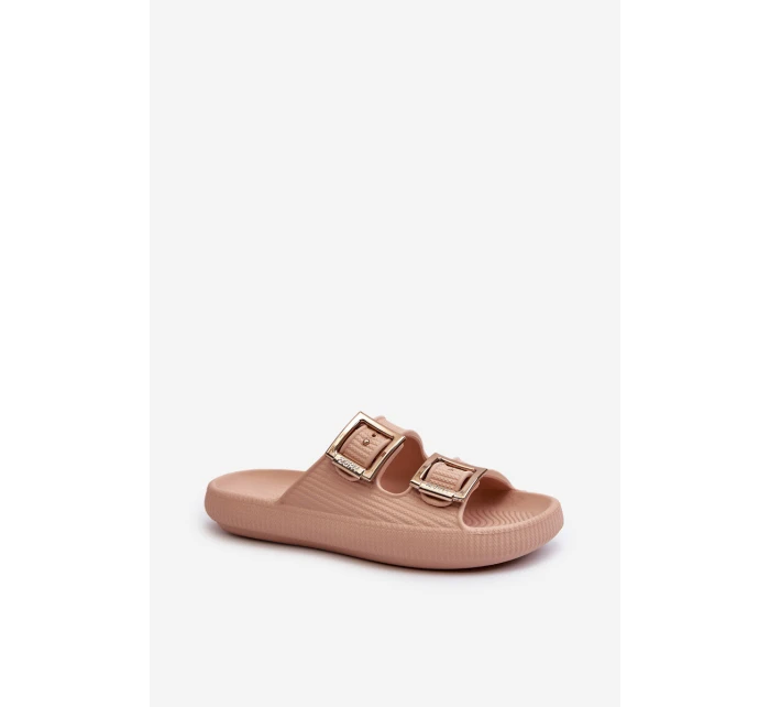 Lehké Dámské Žabky model 21661693 Beige - Zaxy