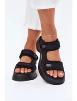 Dámské Sandály Se Zlatými Černé model 21701759 - EVENTO