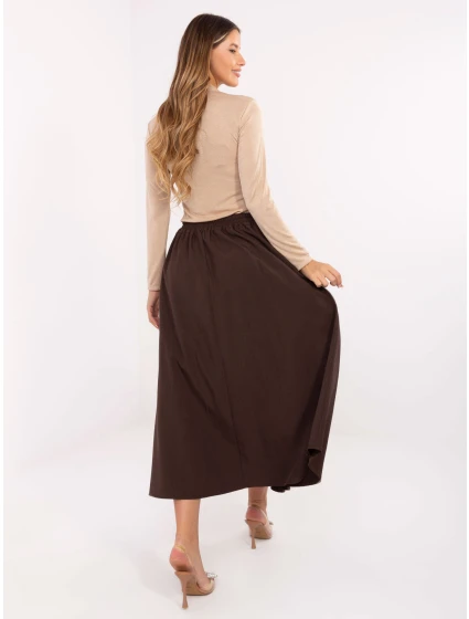 Spódnica IT SD model 21441254 ciemny brązowy - FPrice