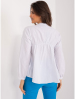 Bílá ležérní dámská oversize košile