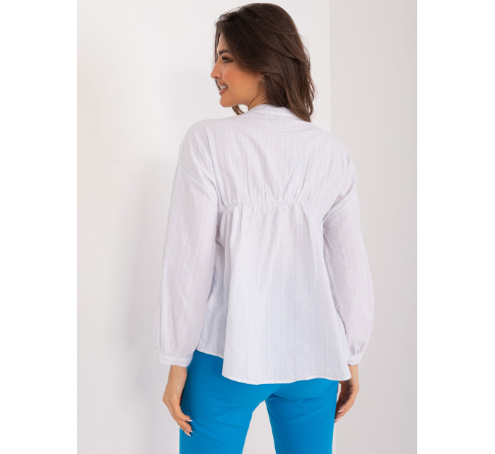 Bílá ležérní dámská oversize košile