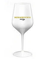 DEFRAGMENTÁCIA MOZGU - biely nerozbitný pohár na víno 470 ml DEFRAGMENTÁCIA MOZGU - biely nerozbitný pohár na víno 470 ml