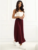 Dámská sukně LK SD model 22309479 vínová - FPrice
