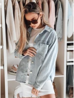 Dámská oversize džínová bunda BLUEDIVA modrá FashionStreet TY4900 Dámská oversize džínová bunda BLUEDIVA modrá FashionStreet TY4900