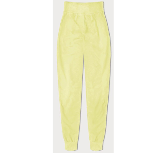Tenké teplákové kalhoty v citrónové barvě (CK03-33)