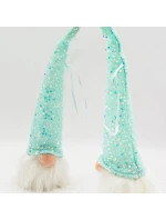 DEKORATIVNÍ LED SANTA CLAUS 25CM MODRÁ