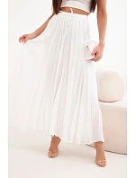 Dámská maxi bavlněná sukně s gumičkou v pase camelová Dámská maxi bavlněná sukně s gumičkou v pase camelová