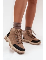 Dámské Trekingové Boty Big Star SS274095 Béžové Dámské Trekingové Boty Big Star SS274095 Béžové