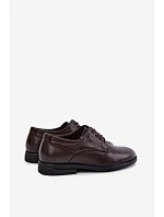 Pánské elegantní polobotky tmavě hnědé Calven Pánské elegantní polobotky tmavě hnědé Calven