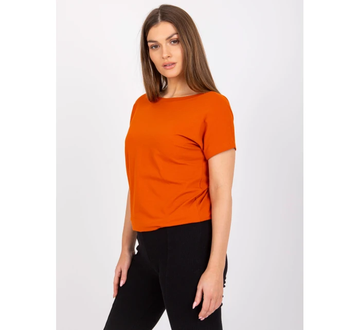 T shirt RV TS model 21275305 ciemny pomarańczowy - FPrice T shirt RV TS model 21275305 ciemny pomarańczowy - FPrice