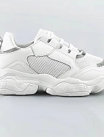 Bílé dámské šněrovací tenisky "sneakers" (172)